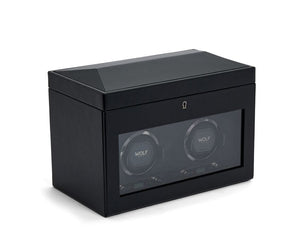 WOLF Watch Winders WOLF British Racing Double Watch Winder with Storage