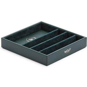 Wolf Valet Tray WOLF British Racing Green Analog / Shift Vintage Collection Strap Changing Tray