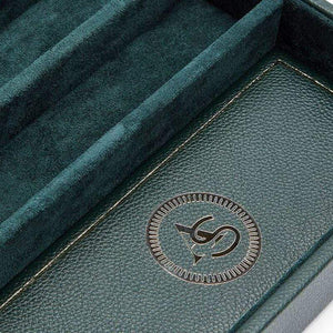 Wolf Valet Tray WOLF British Racing Green Analog / Shift Vintage Collection Strap Changing Tray