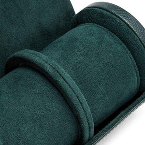 Wolf Watch Roll WOLF British Racing Green Triple Watch Roll
