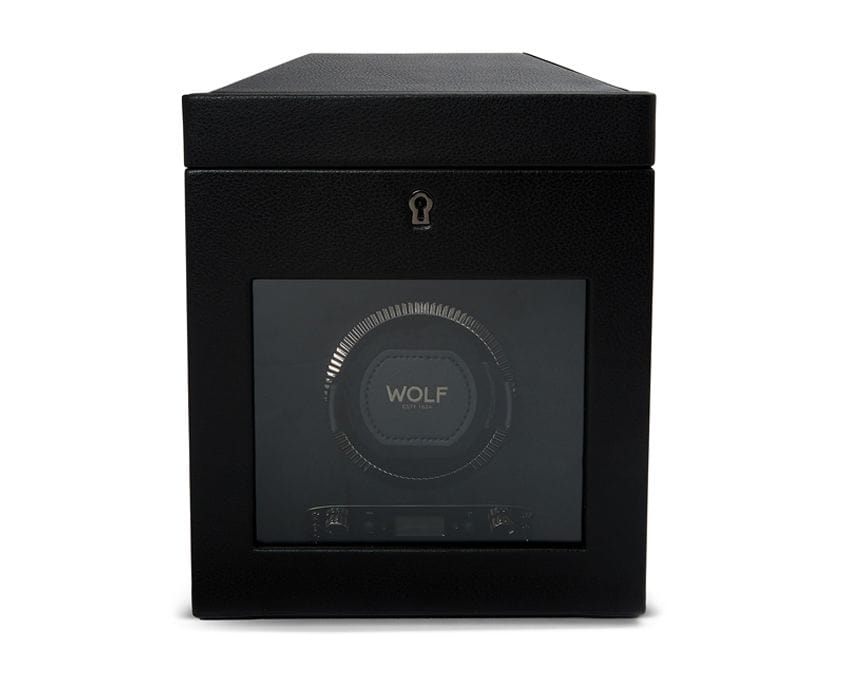 WOLF Watch Winders Black WOLF British Racing Single Watch Winder