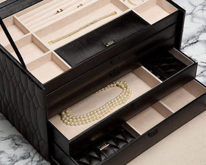 Wolf Jewelry Portfolio WOLF Caroline Extra Large Jewelry Case