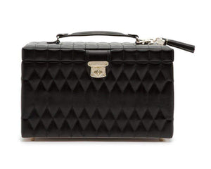 Wolf Jewelry Portfolio Black WOLF Caroline Large Jewelry Case
