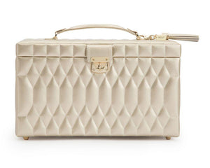Wolf Jewelry Portfolio Champagne WOLF Caroline Large Jewelry Case