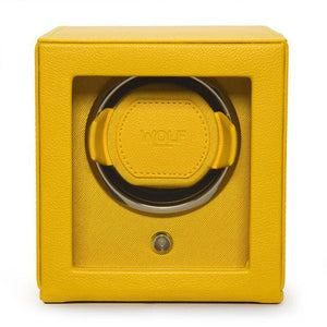 Wolf Watch Winder Yellow WOLF Cub Winder with Cover