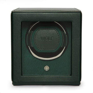 Wolf Watch Winder British Racing Green WOLF Cub Winder with Cover