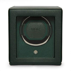Wolf Watch Winder British Racing Green WOLF Cub Winder with Cover