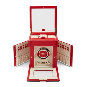 WOLF Watch Winders WOLF Palermo Single Watch Winder With Jewelry Storage