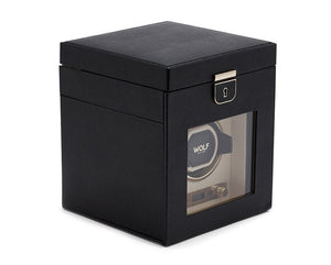 WOLF Watch Winders WOLF Palermo Single Watch Winder With Jewelry Storage
