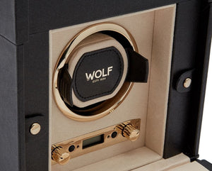 WOLF Watch Winders WOLF Palermo Single Watch Winder With Jewelry Storage