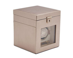 WOLF Watch Winders WOLF Palermo Single Watch Winder With Jewelry Storage