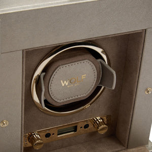 WOLF Watch Winders WOLF Palermo Single Watch Winder With Jewelry Storage