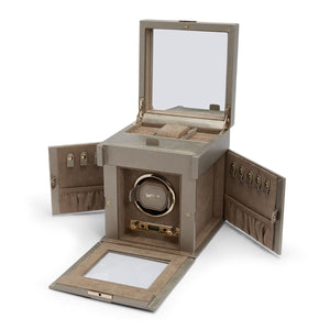 WOLF Watch Winders WOLF Palermo Single Watch Winder With Jewelry Storage