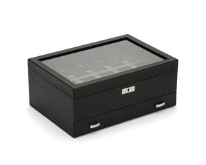 Wolf Watch Box WOLF Roadster 10 Piece Watch Box with Drawer