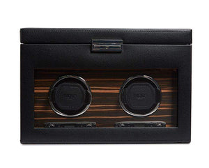 Wolf Watch Winders WOLF Roadster Double Winder with Storage