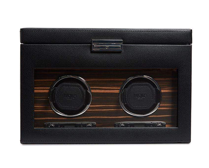 Wolf Watch Winders WOLF Roadster Double Winder with Storage