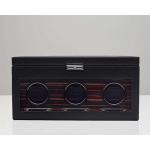 Wolf Watch Winders Wolf ROADSTER Triple Winder with Storage