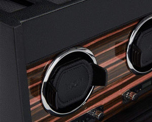 Wolf Watch Winders WOLF Roadster Triple Winder with Storage