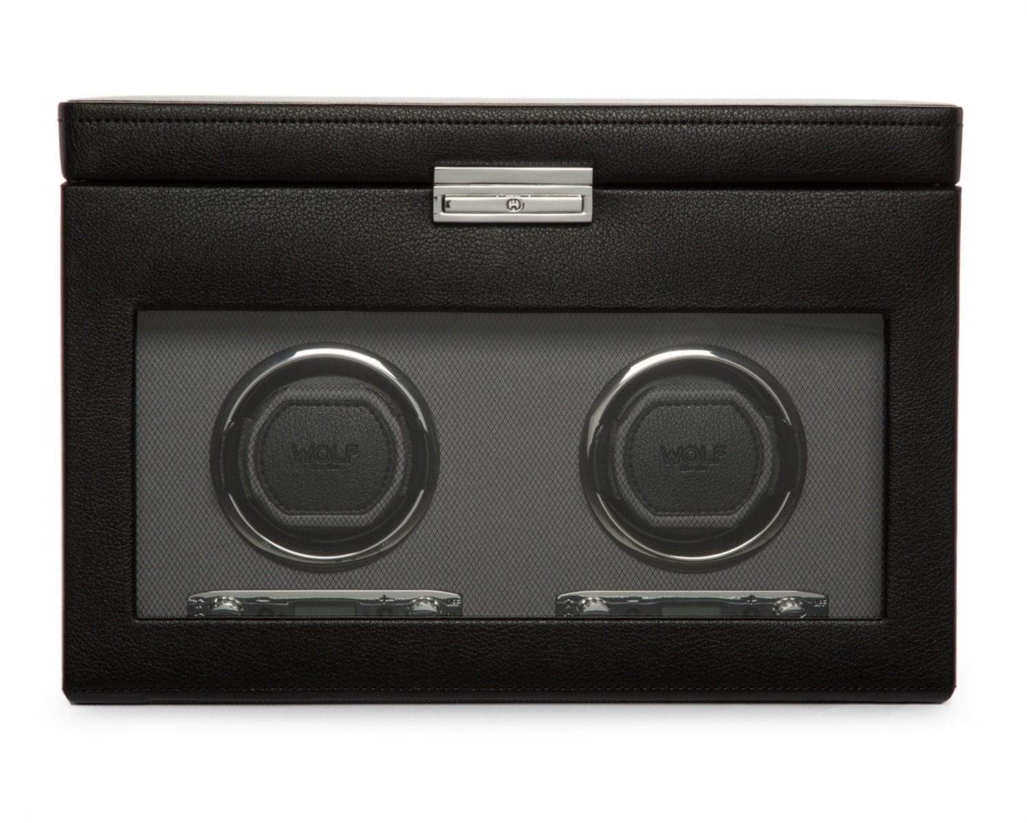 WOLF Viceroy Double Winder with Storage Black